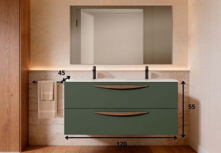 Conjunto mueble de baño Viso Arco Croquis 14
