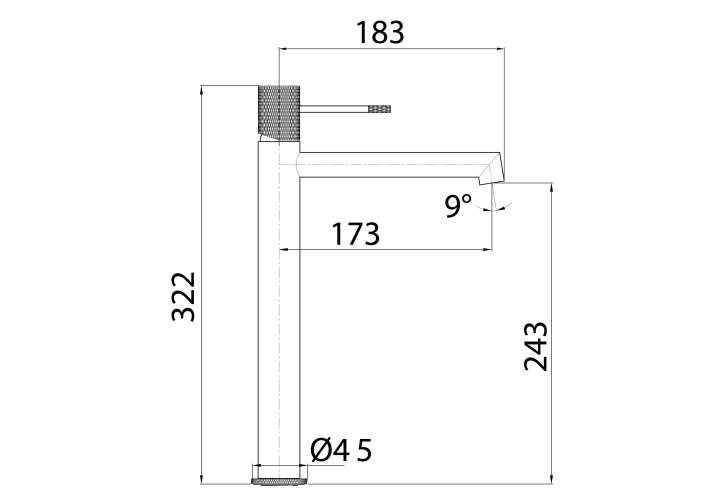 Grifo de lavabo Imex Line Croquis 13