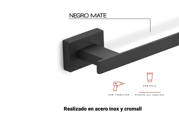 Conjunto de accesorios de baño Gedy Atena Detalle 3