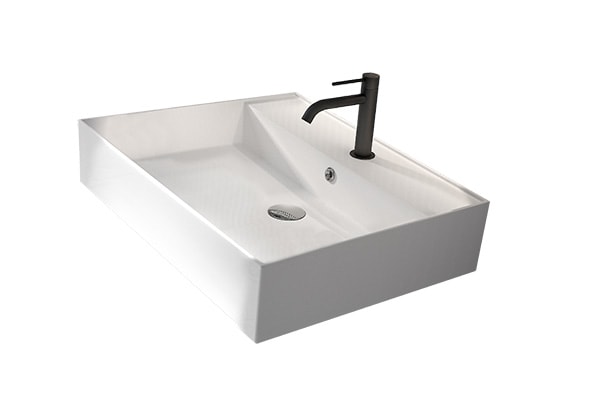 Conjunto mueble de baño Viso con lavabo de cerámica 12 cm de altura y cajonera Nomad Detalle 16