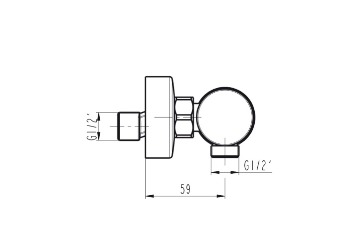 Grifo de ducha de GME Helios Croquis 7