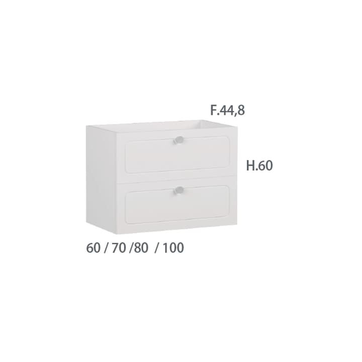 Mueble de baño Campoaras Alda clásico Croquis 3