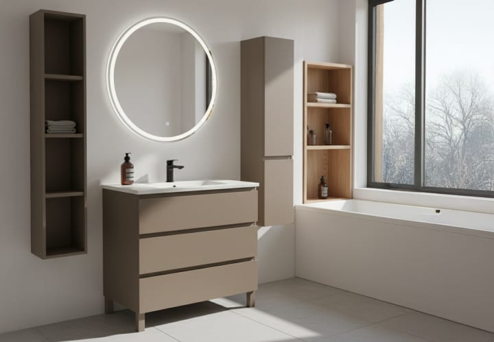 Mueble de baño lacado Bruntec Vilma Principal 4