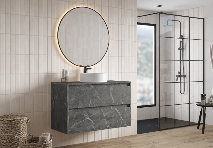 Mueble de baño con encimera Melamina Bruntec Artemisa Principal 3