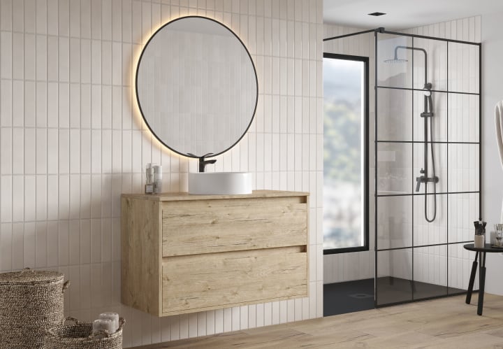 Mueble de baño con encimera Melamina Bruntec Artemisa Principal 1