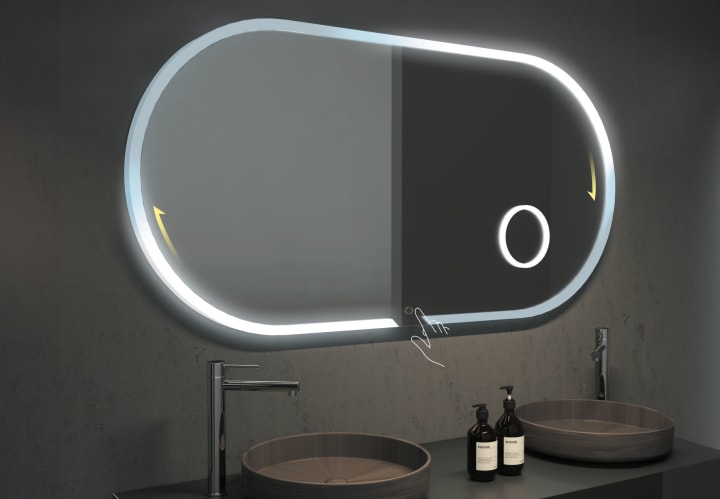 Espejo de baño con luz LED Ledimex Indiana Detalle 3