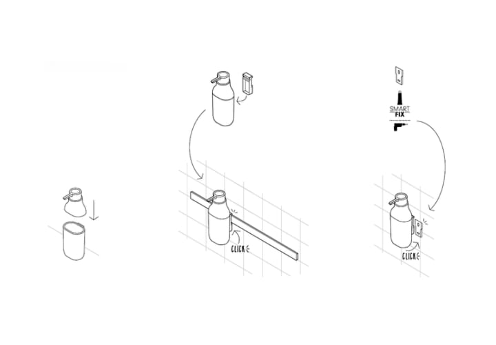 Set modular para cocina completo con guía a pared de Cosmic Alife Croquis 9