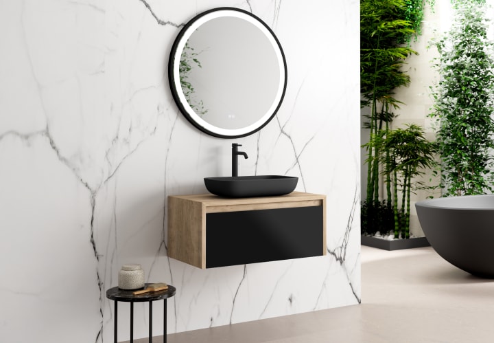 Mueble de baño Coycama lambda con encimera de madera Principal 3
