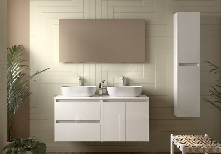 Mueble de baño con encimera de madera Salgar Noja Principal 2