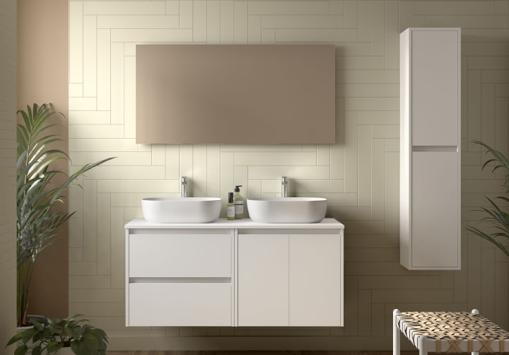 Mueble de baño con encimera de madera Salgar Noja Principal 3