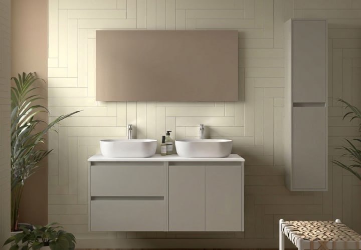 Mueble de baño con encimera de madera Salgar Noja Principal 9