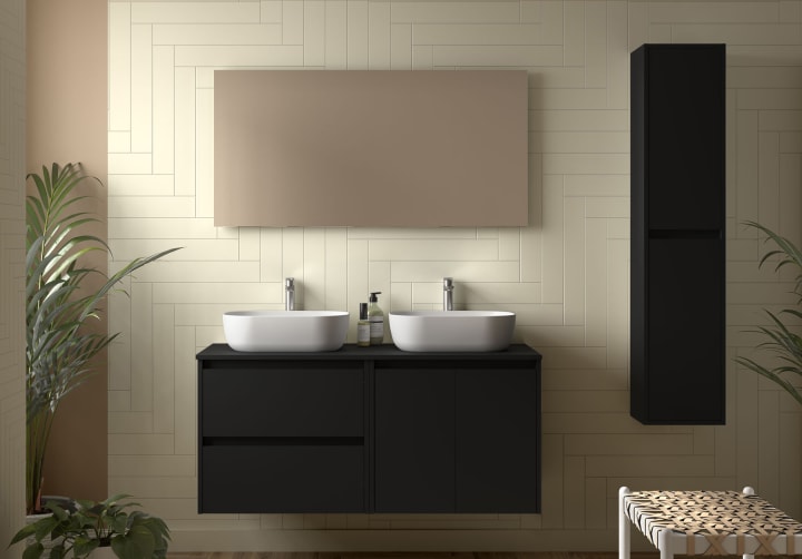 Mueble de baño con encimera de madera Salgar Noja Principal 4