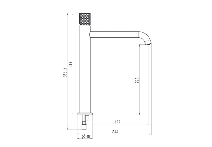 Grifo de lavabo GME Helios Croquis 7