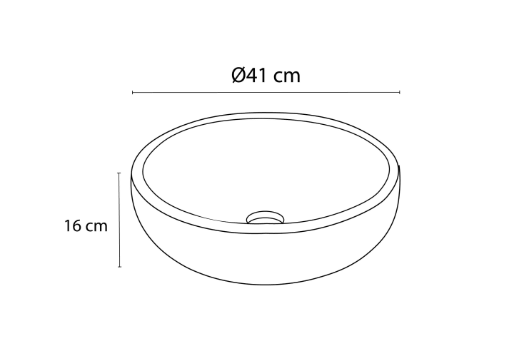 Lavabo de mármol natural Bruntec Paris Croquis 3