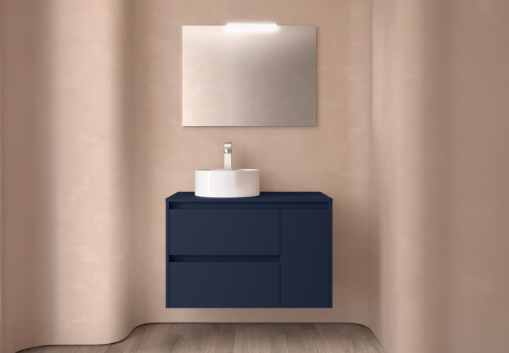 Mueble de baño con encimera de madera Salgar Noja Principal 2