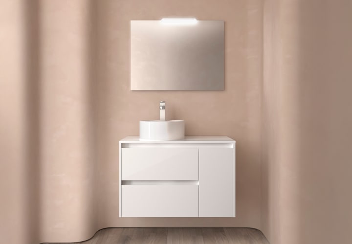 Mueble de baño con encimera de madera Salgar Noja Principal 7