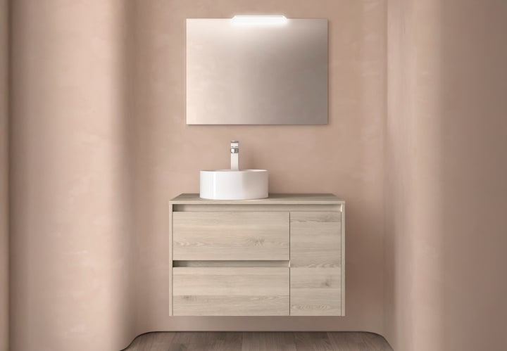 Mueble de baño con encimera de madera Salgar Noja Principal 6