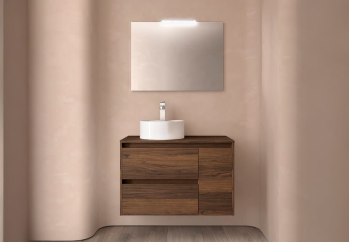 Mueble de baño con encimera de madera Salgar Noja Principal 4