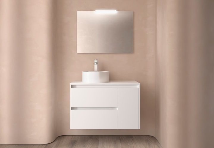 Mueble de baño con encimera de madera Salgar Noja Principal 8