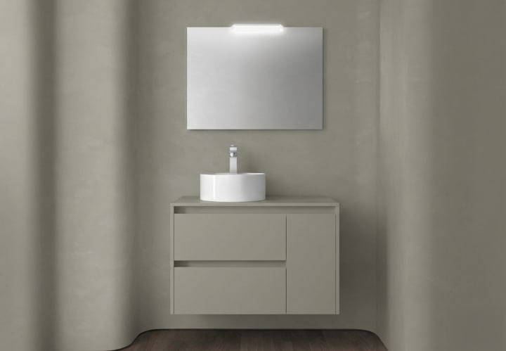 Mueble de baño con encimera de madera Salgar Noja Principal 9