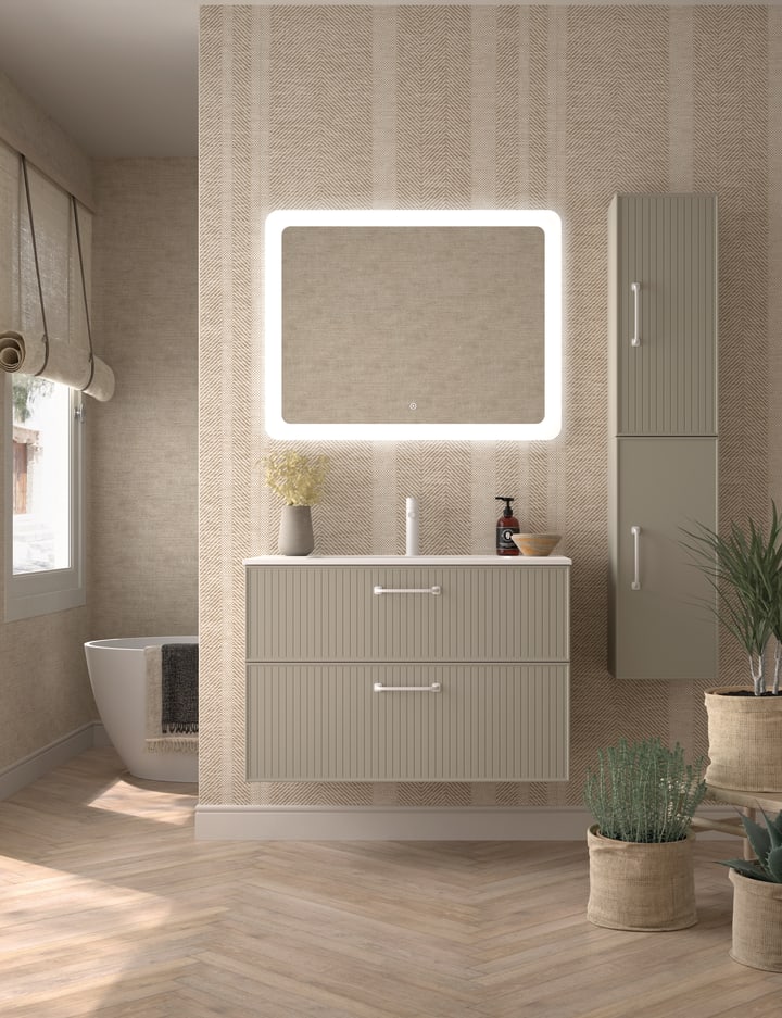 Conjunto mueble de baño Avila Dos Blanca Principal 3