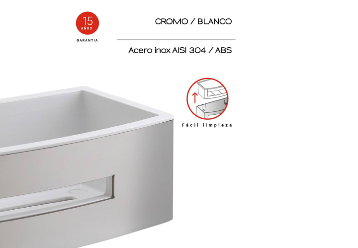 Estante de ducha Gedy Poseidon Detalle 1