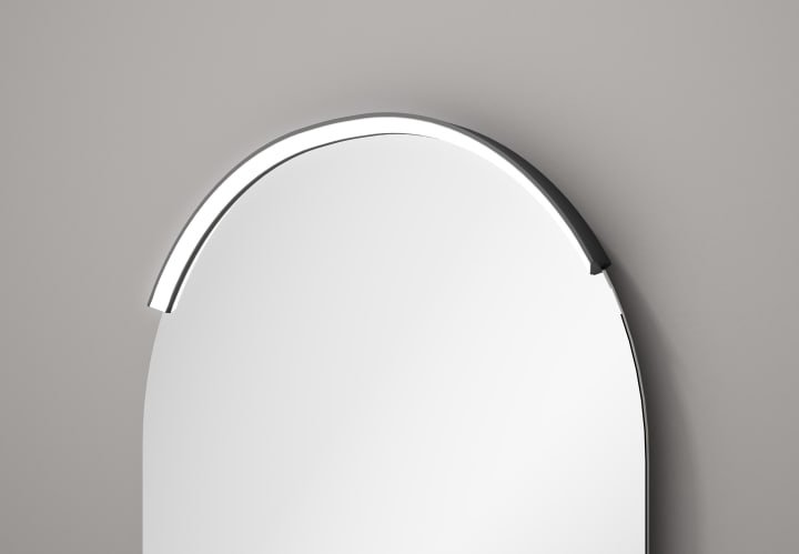 Aplique Curvo de luz Led Voile Visobath Detalle 1