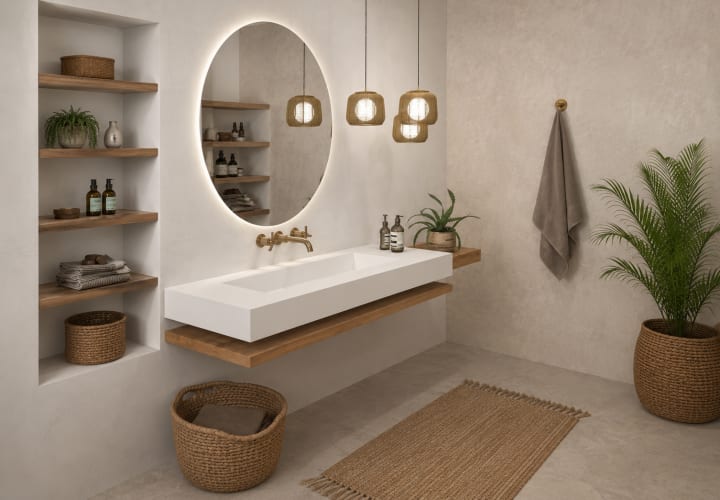 Lavabo de baño suspendido Art and Bath Austin Ambiente 1
