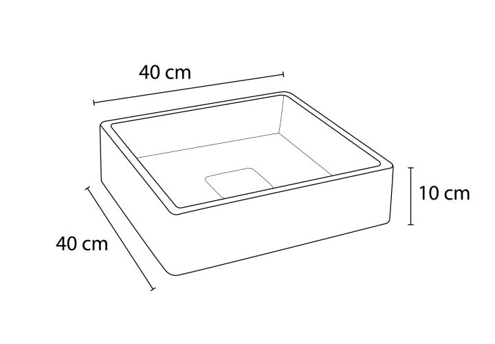 Lavabo de mármol natural Bruntec Nilo Croquis 5
