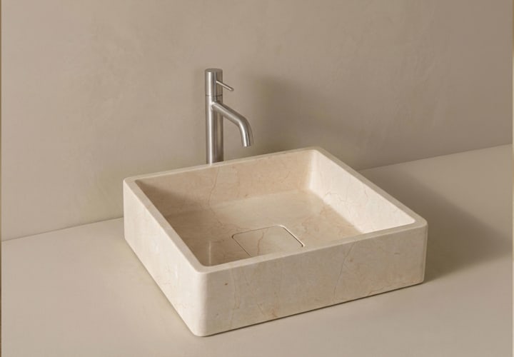 Lavabo de mármol natural Bruntec Nilo Detalle 1