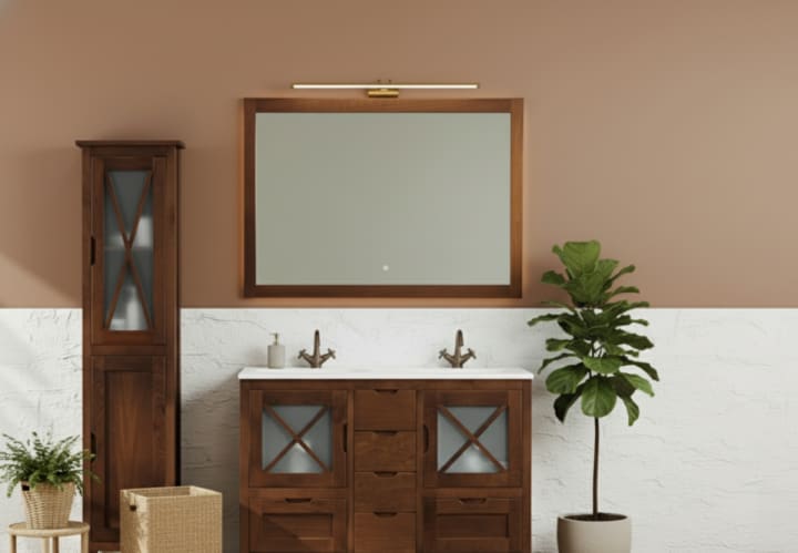 Conjunto mueble de baño rústico Bruntec Kai Principal 2