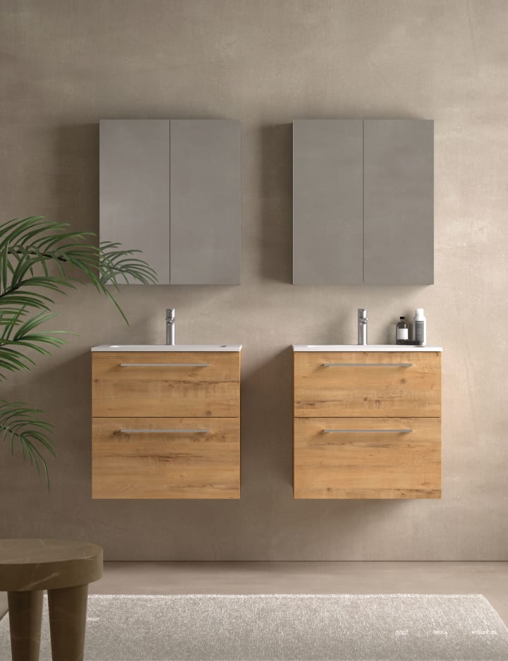 Mueble de baño de fondo reducido 39 cm Avila dos Carmen Principal 4