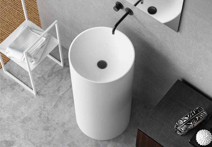 Lavabo de pedestal de Hidronatur Andilla Detalle 1