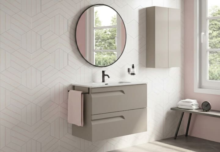 Conjunto mueble de baño fondo reducido 39 cm Royo Vitale Principal 7