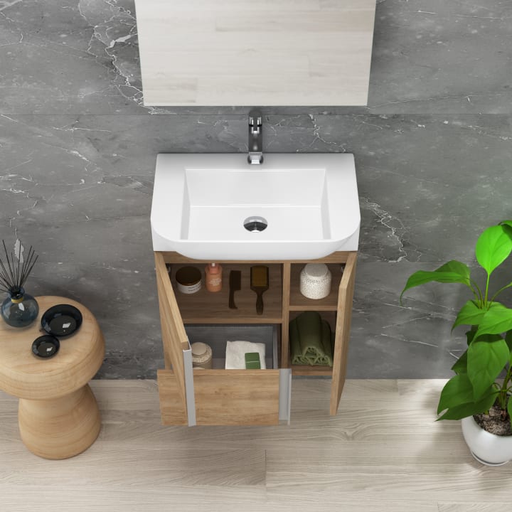 Conjunto mueble de baño fondo reducido 28 cm Coycama Versa Detalle 4