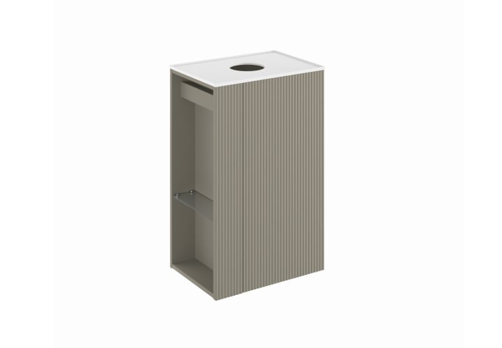 Mueble de baño con encimera solid surface fondo reducido Royo Bassi Principal 15