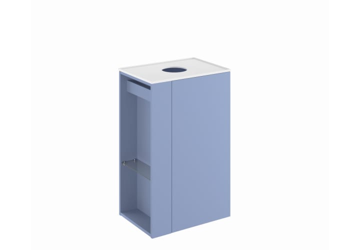 Mueble de baño con encimera solid surface fondo reducido Royo Bassi Principal 9