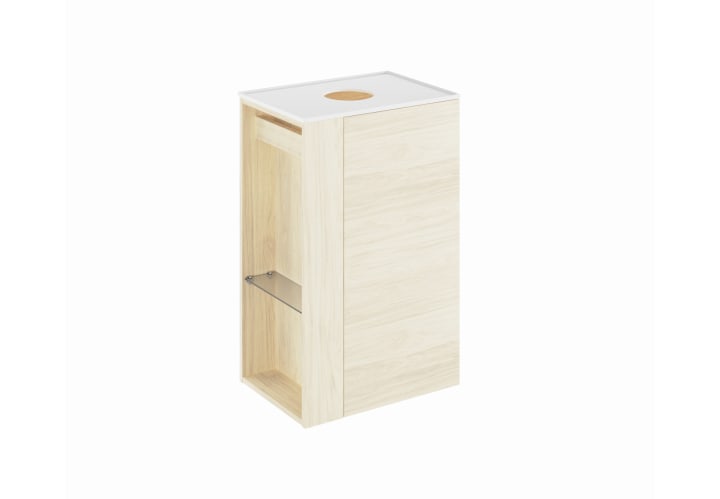 Mueble de baño con encimera solid surface fondo reducido Royo Bassi Principal 5