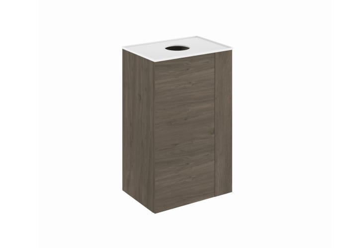 Mueble de baño con encimera solid surface fondo reducido Royo Bassi Principal 2