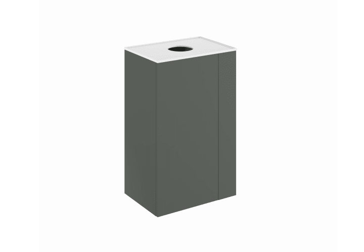 Mueble de baño con encimera solid surface fondo reducido Royo Bassi Principal 4