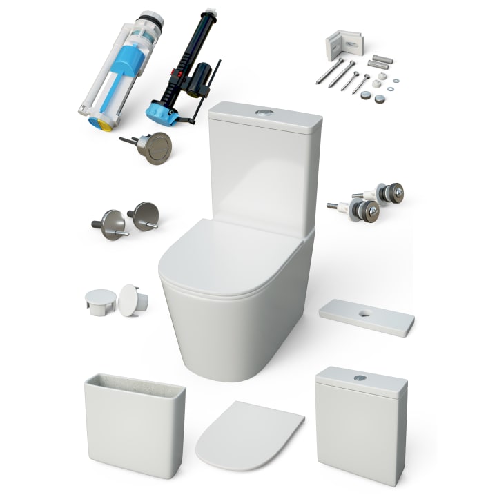 Pack inodoro + bidé Bruntec Lisboa Detalle 8