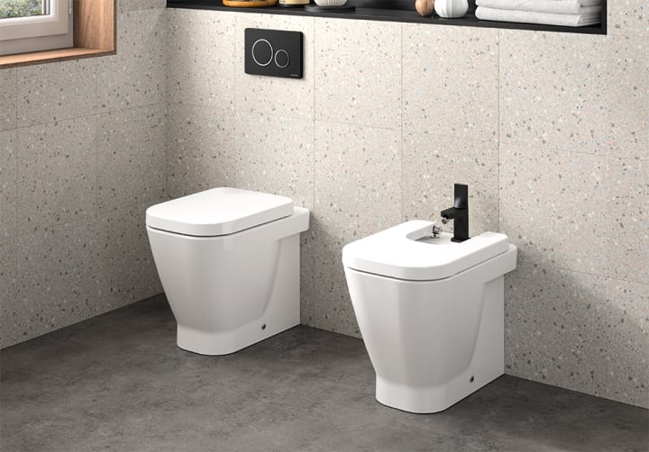 Pack Inodoro + Cisterna empotrada Unisan Sanindusa Look Ambiente 12