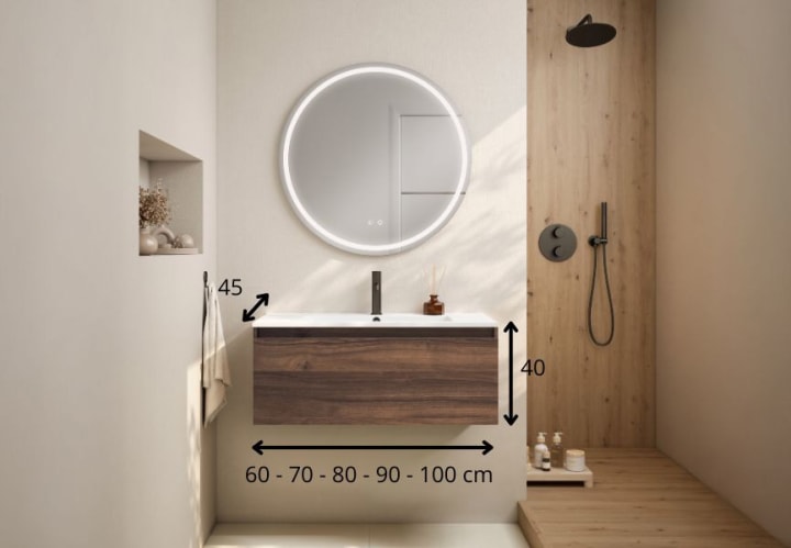 Conjunto mueble de baño Viso Box Croquis 15