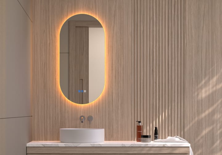 Espejo de baño con luz LED Bruntec Denia Principal 4