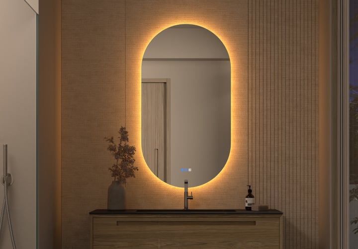 Espejo de baño con luz LED Bruntec Denia Principal 2
