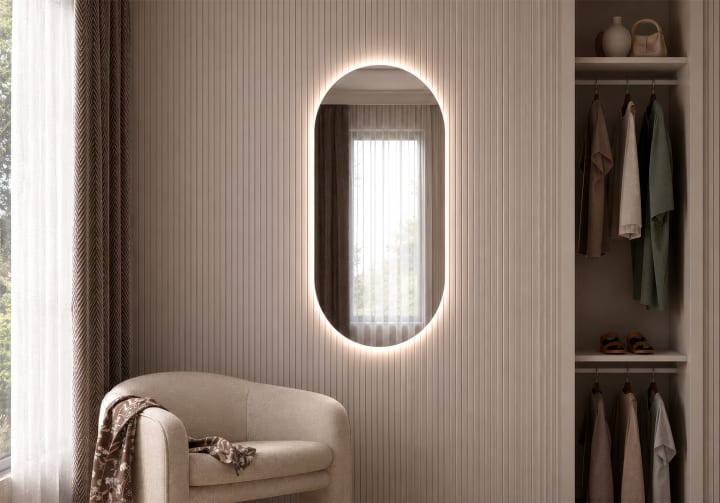 Espejo de baño con luz LED Bruntec Denia Principal 6