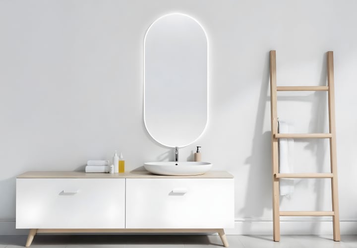 Espejo de baño con luz LED Bruntec Denia Ambiente 3