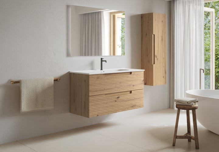 Conjunto mueble de baño de Viso Kyoto japandi Ambiente 6