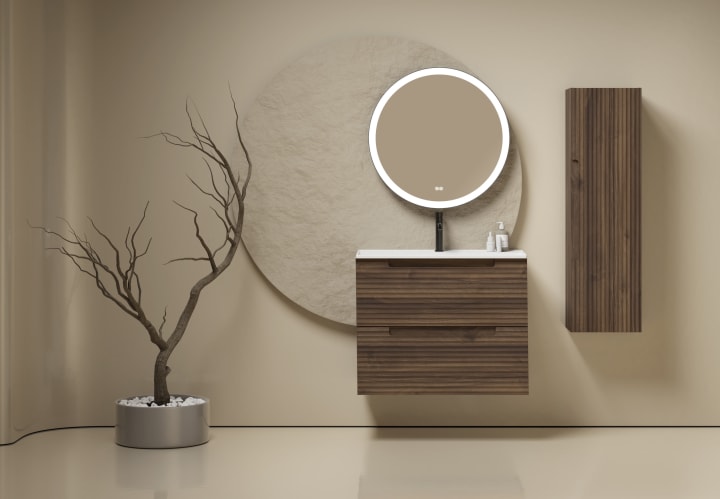 Conjunto mueble de baño de Viso Kyoto japandi Ambiente 5