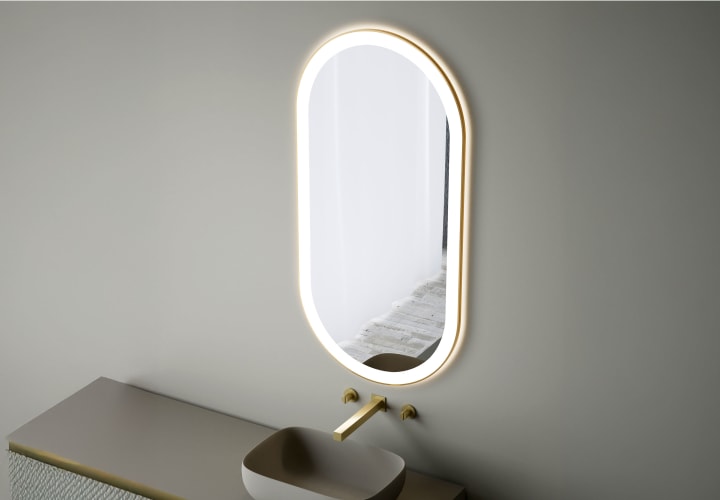 Espejo de baño con luz LED Bruntec Zenit Detalle 2